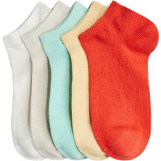 H&M 5er-Pack Sneakersocken - Rot/Türkis