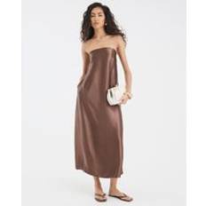 River Island Bandeau Maxi Dress - Brown