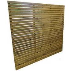 Fence panels Churnet Valley Multi Pack of 2 Contemporary Fence Panels L5 x W180 x H90 cm