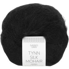 Mohair Garn Sandnes Garn Tynn Silk Mohair Sort 212m