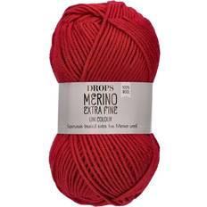Drops merino extra fine Drops Design Merino Extra Fine Uni Colour Red 105m