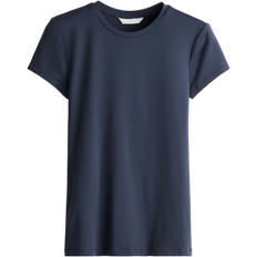 H&M Fitted T-shirt - Navy Blue