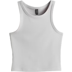 H&M Ribbed Vest Top - Light Grey