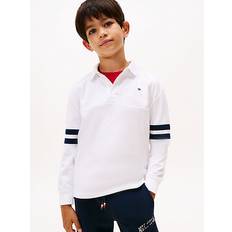 Tommy Hilfiger Pikétröjor Tommy Hilfiger Long Sleeve Regular Fit Polo Shirt - White