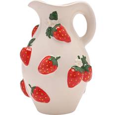 Celebrations Cottage Garden Hand Painted Jug Strawberry Vase