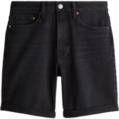 H&M Slim Denim Shorts - Black