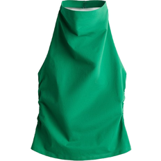 Blusen H&M Draped Halterneck Top - Green