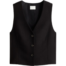 H&M Short Waistcoat - Black