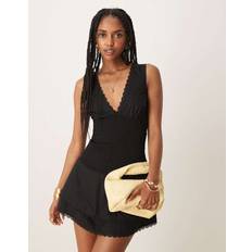 Motel Hevosia Mini Dress - Black