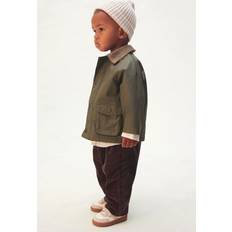 6-9M Jackets Children's Clothing H&M Baby Waxed Cotton Jacket - Khaki Green