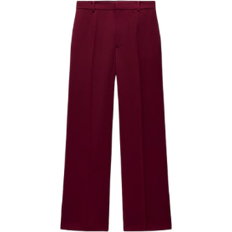 Zara High Waist Trousers - Burgundy