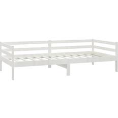 vidaXL Solid Pine Wood White Soffa 204cm 3-sits