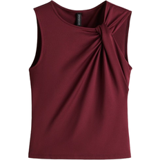 H&M Twist Detail Vest Top - Burgundy
