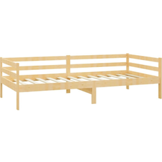vidaXL Solid Pine Wood Natural Soffa 204cm 3-sits