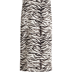 H&M Pencil Skirt - Cream/Zebra Print