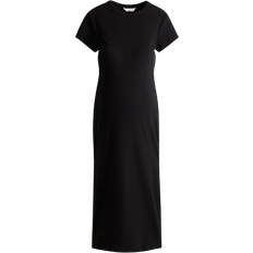 H&M MAMA Ribbed T-shirt Dress Black (1256331001)
