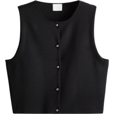 H&M Knitted Waistcoat - Black