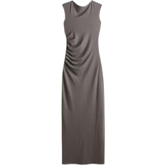 H&M Draped Bodycon Dress - Dark Grey