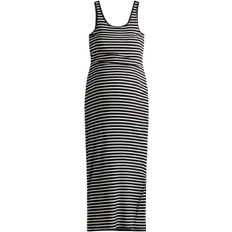 H&M MAMA Fine-Knit Dress Black/Striped (1261502002)