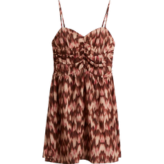 H&M Printed Strappy Dress - Brown/Patterned