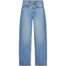 Zara TRF Mom Fit High Waist Jeans - Blue