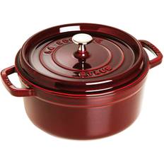 Casseroles Staub La Cocotte Grenadine with lid 1 gal 9.4 "