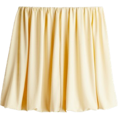 H&M Bubble Hem Mini Skirt - Light Yellow