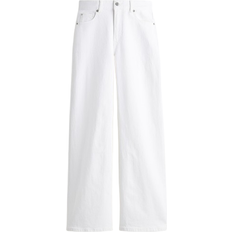 H&M Harper High Rise Wide Leg Jeans - White