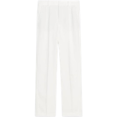 Zara Zw Collection Straight Fit Trousers - Ecru