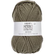 Drops Design Merino Extra Fine Uni Colour Moss Green 105m