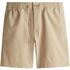 H&M Relaxed Fit Seersucker Shorts - Beige