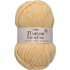 Drops Design Merino Extra Fine Uni Colour Light Yellow 105m
