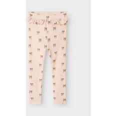 Leggings Name It Nmfgavo Efi Slim Leggings - Sølv Peony Bow