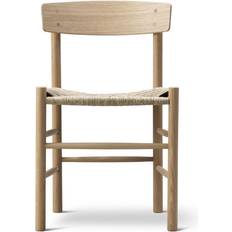Fredericia Furniture J39 Mogensen Light Oiled Oak/Seagrass Køkkenstol 77cm