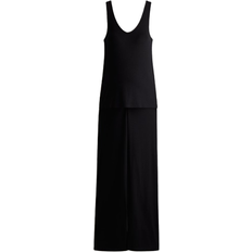 H&M Sort Before After 2-Delt Ribbet Sæt Size S