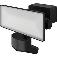 GoodHome Davern AWL1021-IB Black Mains-Powered Outdoor LED PIR Floodlight 2000lm Ground Lighting