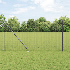 Hegn på tilbud vidaXL Svejset Trådhegn Med 13 Spike Posts Grå 1.2x50 m Stål
