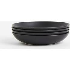 H&M 4-pack deep porcelain Soup Plate 22cm 4pcs