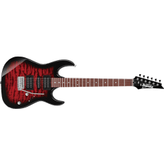 4/4 Elgitarrer Ibanez GRX70QA Transparent Red Burst