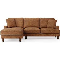 Dunelm Beatrice Brown Sofa 234cm 3 Seater