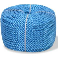 Cordes marines vidaXL Corde Torsadée Polypropylène 12 mm 500 m Bleu