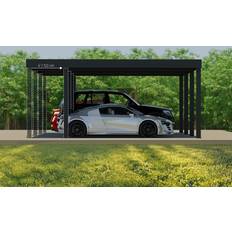 Canopia by Palram Carport Oslo 6x6 Alu Schwarz 596x607 cm (Gebäudefläche )
