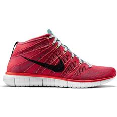 Nike Chukka Boots Nike Free Flyknit Chukka - Bright Crimson/Light Ash Grey/Mineral