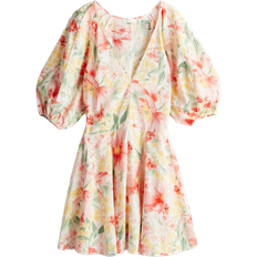 H&M Flared Skirt Dress - Pink/Floral