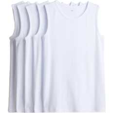 H&M Cotton Tank Tops 5-pack - White (0752652011)