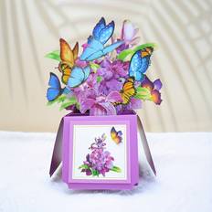 3D Orchid Birthday Card Vibrant