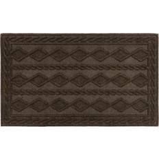 Monochrome Entrance Mats JVL Knit Brown 45x75cm