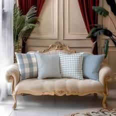 Shein 4pcs Light Striped Pillow Covers Cushion Cover Blue