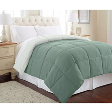 Modern Threads All-season Reversible Down Alternative King Bedspread Green, White (264.2x223.5cm)