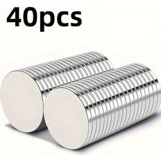 Temu 40pcs 20 x 2mm Round Neodymium Magnets Pack 40